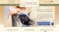 Desktop Screenshot of crescentcityvet.com